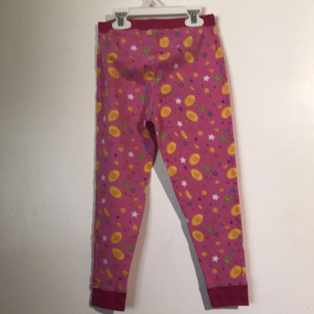 Shopkins Moose Girls Pajama Set Size 8 Pink White 2pc Long Sleeve Kids Sleep - Picture 7 of 7